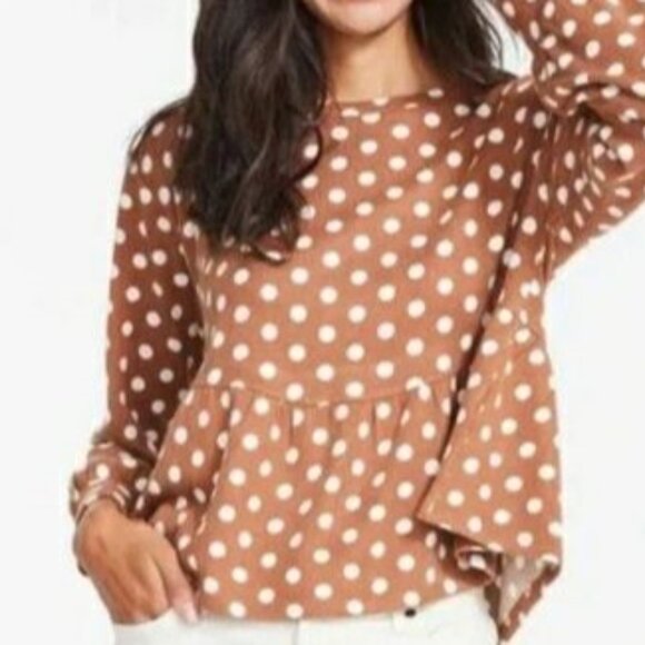 - Jillian Harris Joe Fresh | Plus Peplum Top NEW - Picture 1 of 4